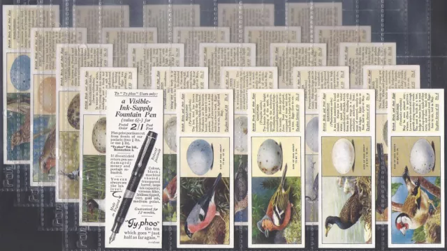 Typhoo (Tea)-Full Set- British Birds & Their Eggs 1936 (T25 Cards) Excellent