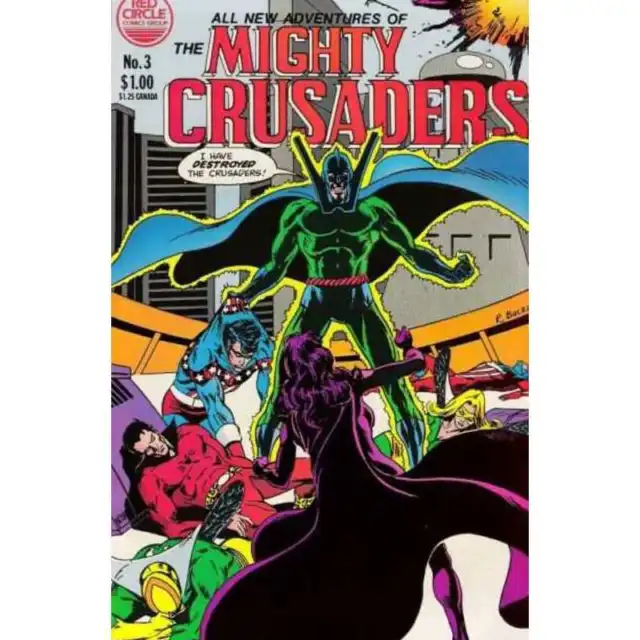 Mighty Crusaders (1983 series) #3 in VF + condition. Red Circle comics [l.