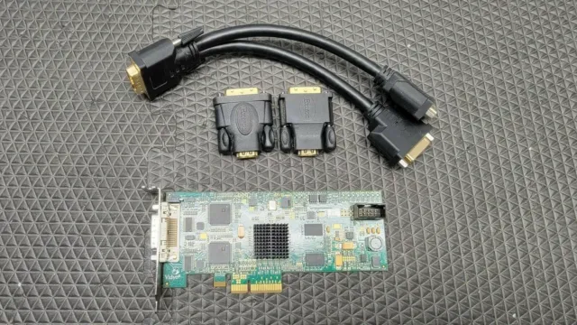 Vidyo PCIe Video Capture Card DMS59-2-PCIE V2B + DVI adapter + 2 DVI to HDMI