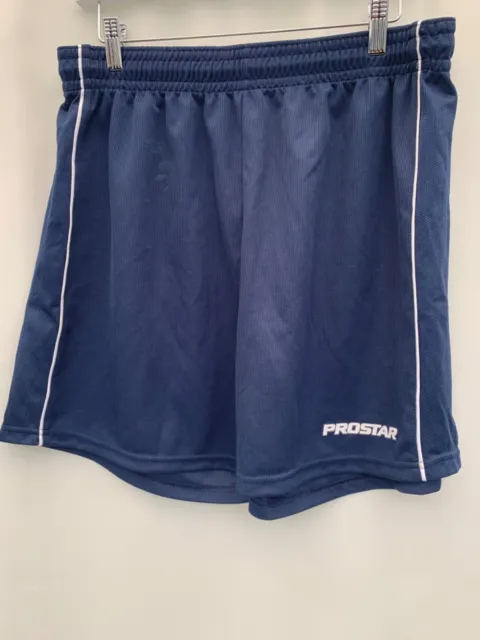 Shorts Prostar size L W36/38" blue Elastic waist polyester mens