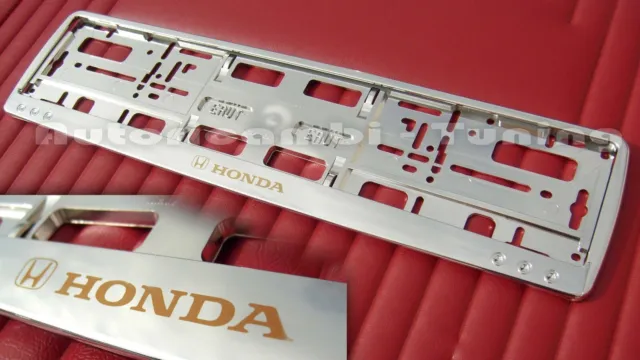 License Plate Holder Rear for Honda From 1999 IN Plastic ABS Chrome