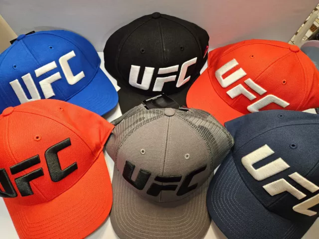 Viele Farben Reebok Snapback -  UFC Base Cap - gesticktes 3D Logo Snapback