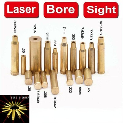 Mirino LASER BORE Sighter Collimatore FUCILE RED DOT LASER CARTUCCIA BATTERIA includono 