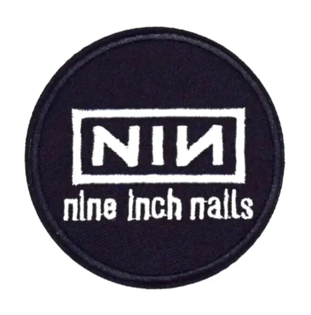 NINE INCH NAILS NIN Embroidered Patch Iron on Sew Badge Trent Reznor 90s metal