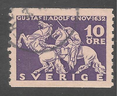 Sweden #232 (A27) VF USED - 1932 10o Death of Gustavus Adolphus