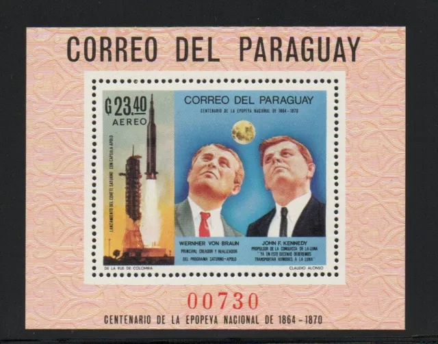 Paraguay - Sc# 321 MNH S/S     -     Lot 1123287