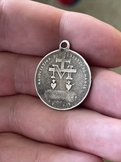 Circa 1830 Silver Religious Medal - ‘ Association Des Enfants De Marie ‘