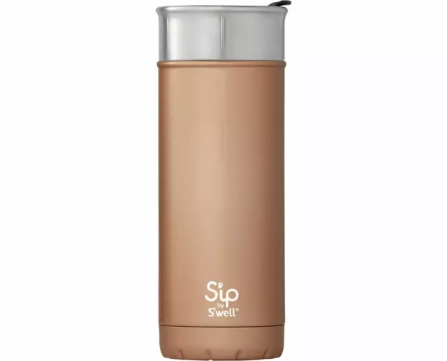 S'ip By S'well 16 Oz Vacuum Insulated Stainless Steel Travel Mug Golden Mist New