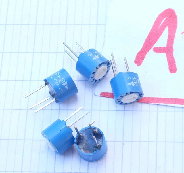Potenziometro SFERNICE P11VY 47K Ohms, Cermet, Lineare, 1W, Asse Metallo 15mm, Francese