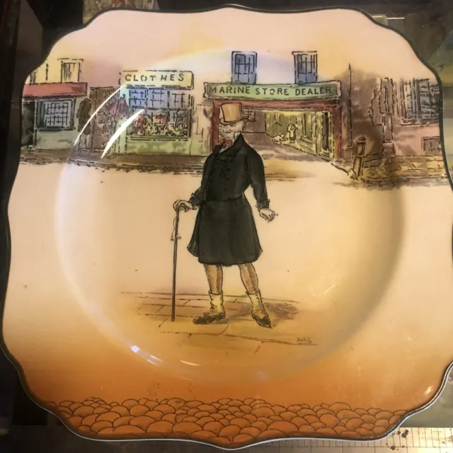 Royal Doulton 'Mr Micawber' Dickensware D6327 Series Plate Vintage England