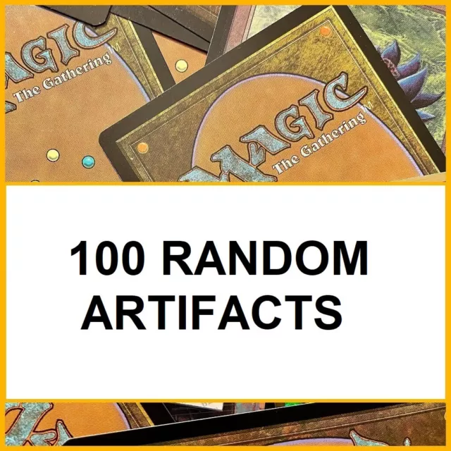 MTG 100 Random Artifact Cards Bundle Joblot - Magic the Gathering Lot Offer