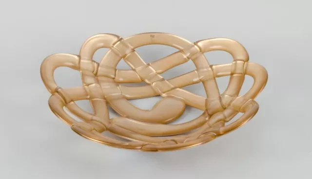 Anna Ehrner for Kosta Boda, Sweden. "Basket" bowl in art glass. 2000s