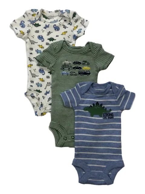 Carters Infant Boys 3pc Strong Like Daddy Dinosaur Bodysuits Baby Outfit Preemie