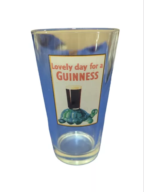 Guinness 440ml Beer Glass X 2 standard size can full to the Brim  Fastsafepacking