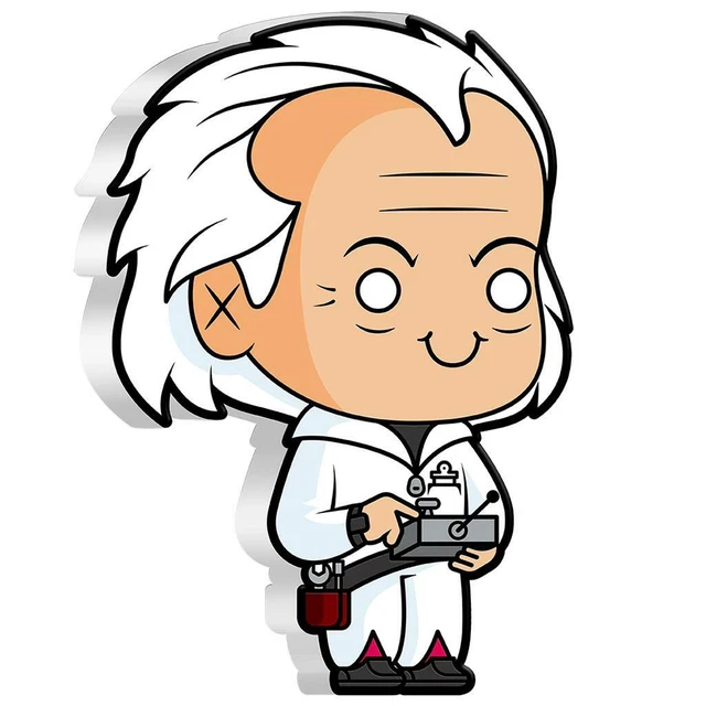 Silbermünze Back to the Future™ Doc Brown™ 2020 - Comic Style - Niue - 1 Oz PP