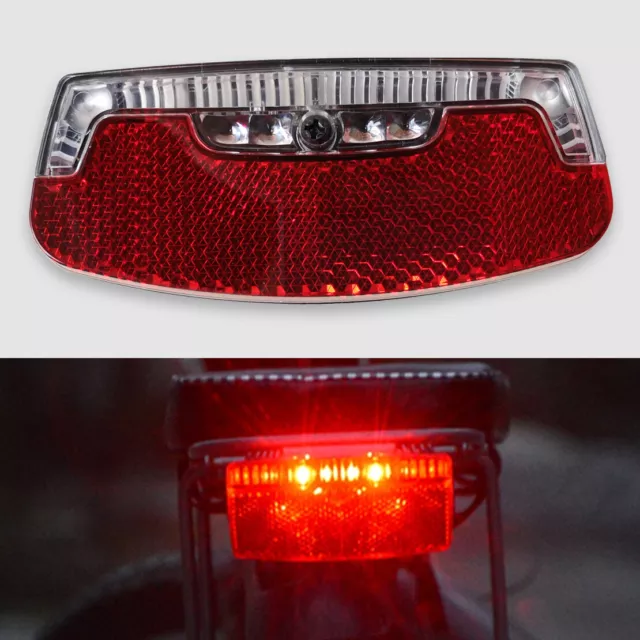 MTB Bike Cycle Bicycle Rear Tail Light For Luggage Carrier Rack