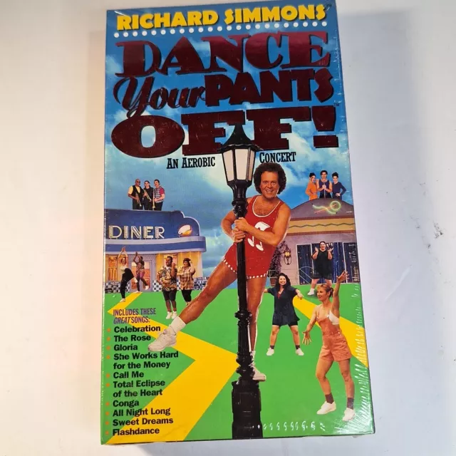 RICHARD SIMMONS VHS DANCE YOUR PANTS OFF Workout Video Tape 1996 Rare ...