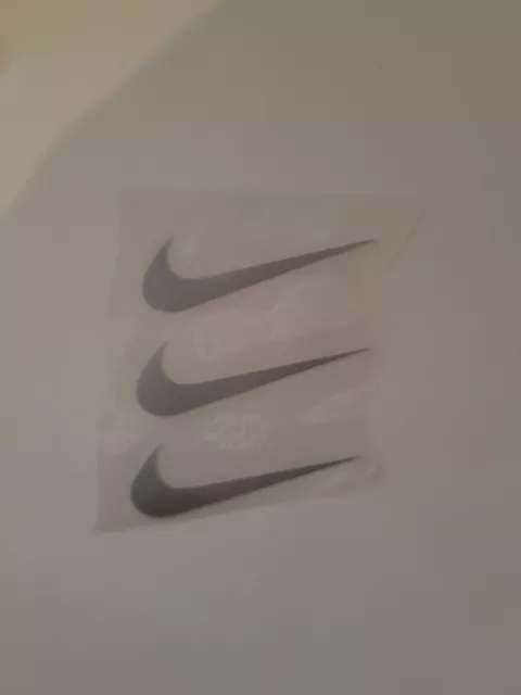 WHITE NIKE SWOOSH high-quality Embroidered Iron On Patch Badge Sew