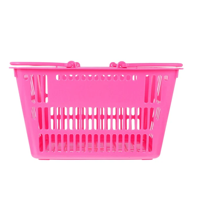 Cesto Organizzatore Cestini Shopping con Maniglie Finitura Supermercato