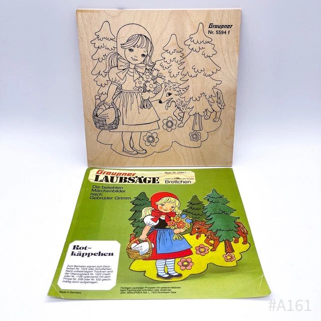 Graupner Laubsäge-brettchen No. 5594 Pour Modèle „Chaperon Rouge “Fabriqué En