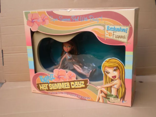 BRATZ EXCLUSIVE FIANNA Doll Hot Summer Dayz Super Summer Days Pool Gift Set  £89.99 - PicClick UK