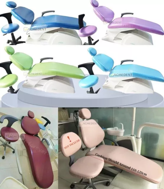 Dental Unit Chair Covers Dentist Stool Protector Sleeves PU Cushion Waterproof