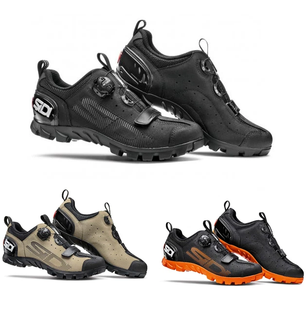 Sidi MTB SD15 Stivali da ciclismo casual neri, nero sabbia e nero arancione
