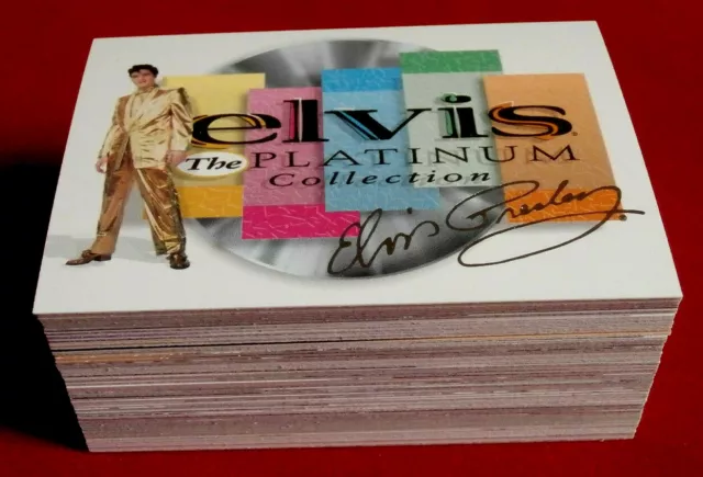 ELVIS: Platinum Collection - komplettes VINTAGE Basisset, 90 Karten - Tintenwerk 1999