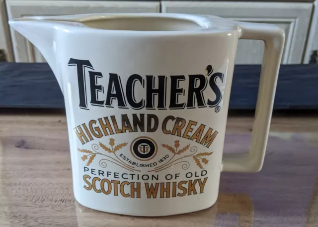 Teachers Highland Cream Perfection Of Old Scotch Whisky Water Jug