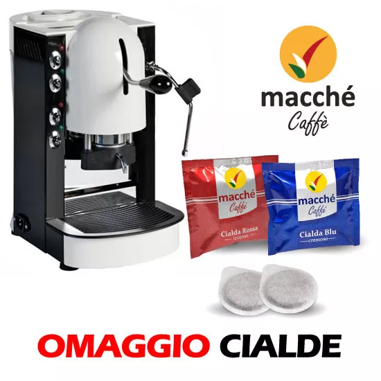 Macchina Caffe Spinel Ciao a Cialde Carta Nera, Bianca, Rossa, Silver o  Tortora
