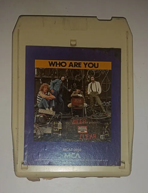The Who Who Are You Track Tape Cartridge Vintage 1978 Untested MCA Records 3050