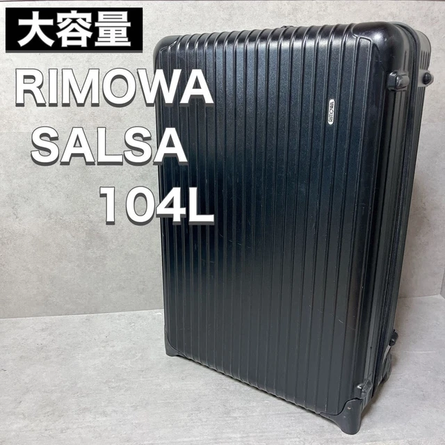 ジャンクRIMOWA SALSA 104L RIMOWA SALSA 104L Black 2-Wheel Large Capacity Suitcase