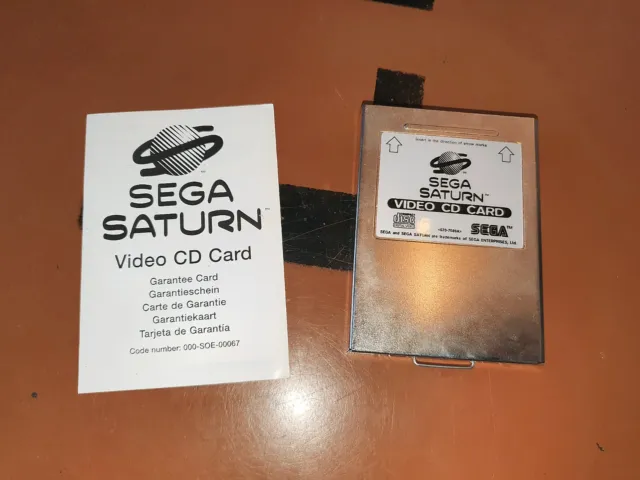 ## original SEGA SATURN PAL VCD Video CD Card - Erweiterung f. MPEG Filme ##
