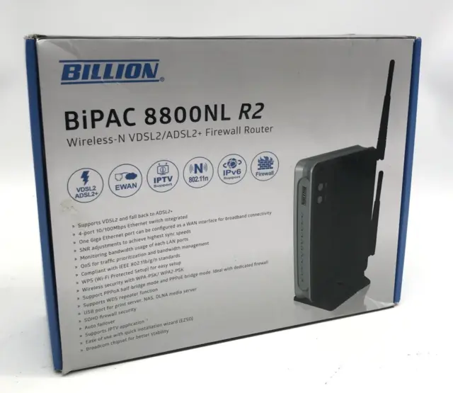 Billion BIPAC 8800NL R2 Wireless VDSL/ADSL2+ Modem Router