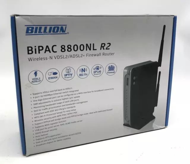 Billion BIPAC 8800NL R2 Wireless VDSL/ADSL2+ Modem Router
