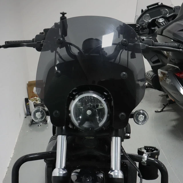 HAONEL Motorcycle 17" Windshield Clear Touring Wind Deflector Compatible With Harley RH 975 RH975 Nightster 975 2022-2024 / Nighster 975