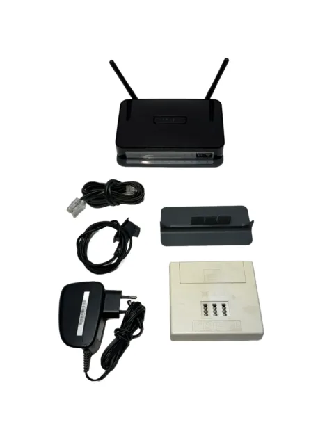 NetGear N300 Wireless Modem Model DGN2200 ADSL2 mit Zubehör #5408