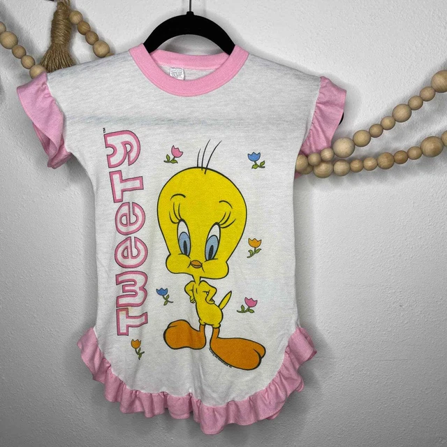 Vintage Looney Tunes Tweety PJ Gown Dress Size 6