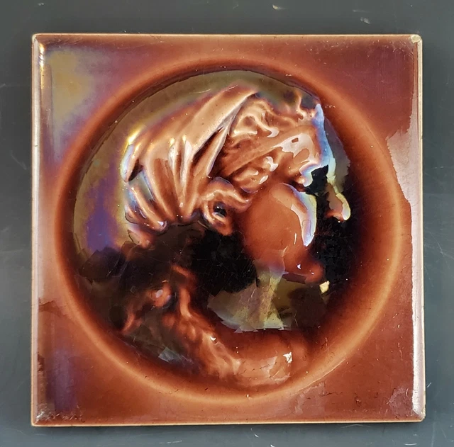 Antique Victorian Kensington Classical Roman/Greek Tile 6x6