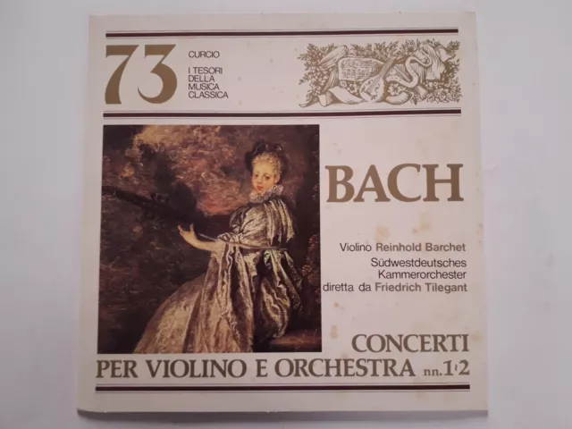 Vinile 12" I tesori della Musica Classica n.73 Bach Concerti per violini e orch.