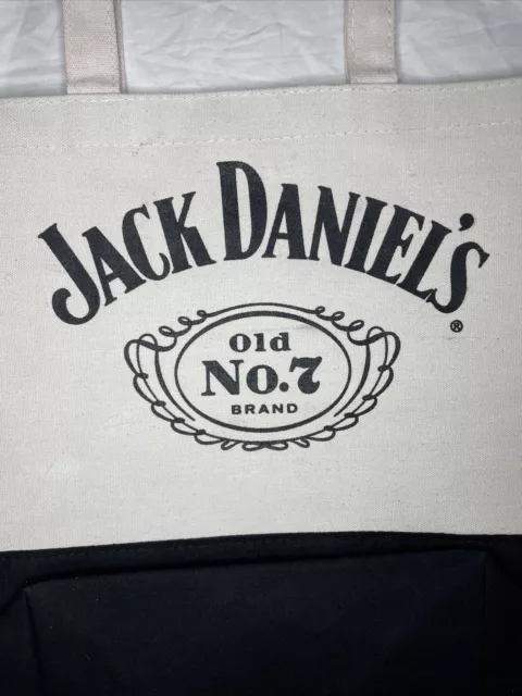 NEW Jack Daniels Bourbon Whiskey Old No 7 Canvas Tote Bag & Tin Mug Cup New