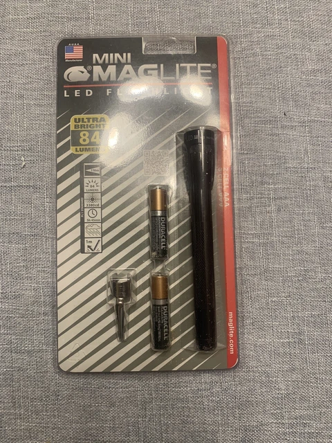 Maglite Mini PRO LED 2-Cell AA Flashlight with Holster Black - SP2P01HL NEW