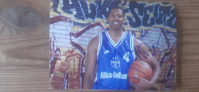 Tony Dawson Basketball Bayer Leverkusen original signierte Autogrammkarte