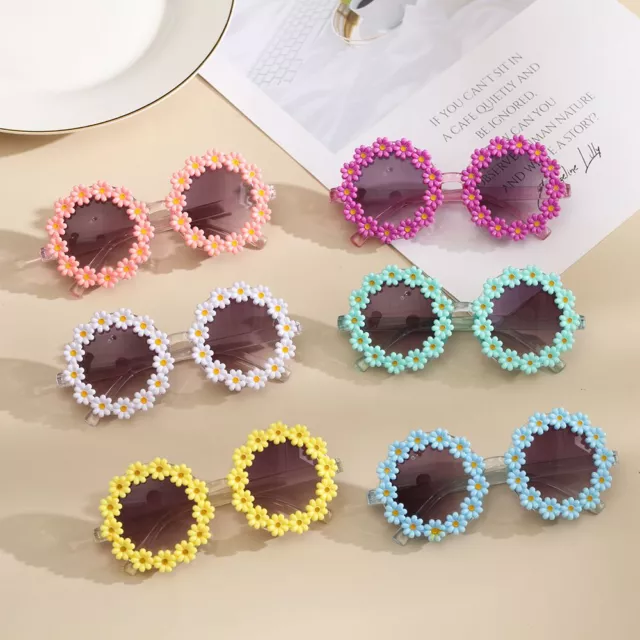 Kids Cute Flower Sunglasses Color Girls Boys Baby Children Toddler Sunglasses