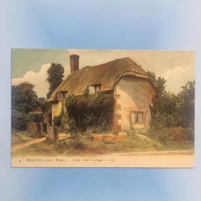 Brading Postcard 1908 Poor Little Janes Cottage Tinted Levy Ll Isle Of Wight