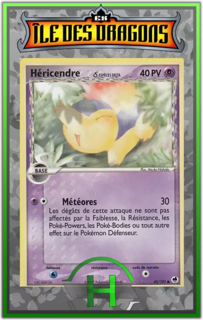 Hericendre - EX:Ile des Dragons - 45/101 - French Pokemon Card