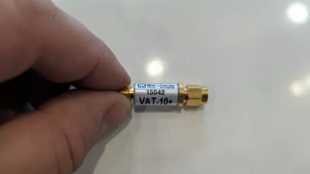 Mini-Circuits VAT-10+ Coaxial SMA Fixed Attenuator 50 Ohms 1W 0.3 dB DC to 6 GHz