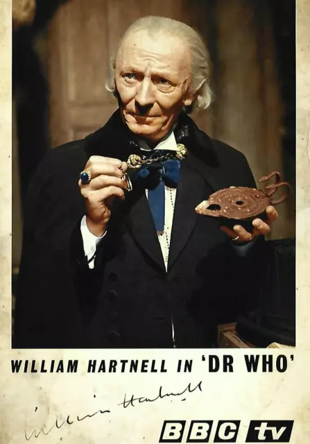 WILLIAM HARTNELL DOCTOR WHO SIGNED AUTOGRAPH 6 x 4" VINTAGE PRE-PRINTED PHOTO