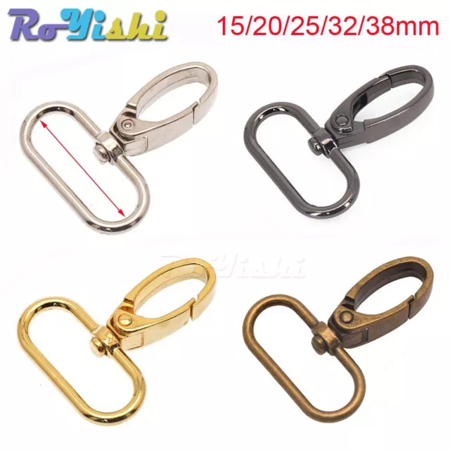 Metal Snap Hook Lobster Clasp Collar Carabiner Belt Buckles DIY KeyChain Bag