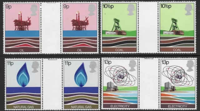 GB 1978 Energy Resources Set Of 4 Gutter Pairs - MNH.